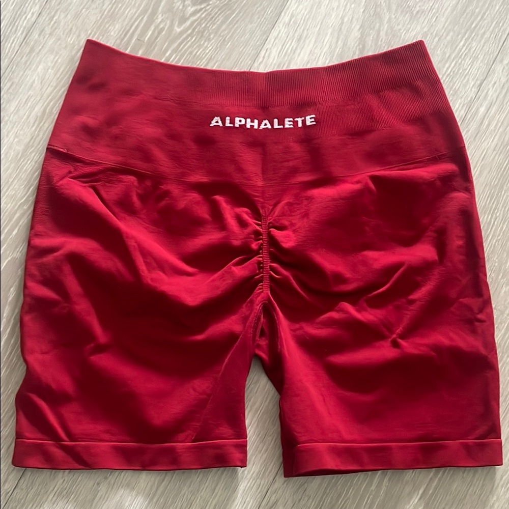 Alphalete Women's Red Shorts